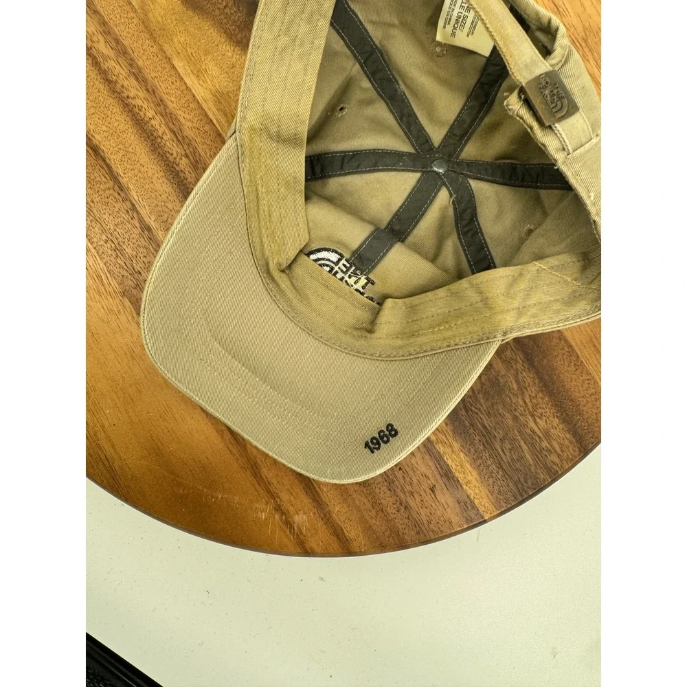 The North Face Khaki Baseball Cap Since 1968 Embroidered Logo‎ Men Distressed - Picture 12 of 15